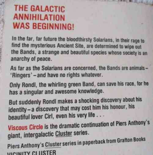 VISCOUS CIRCLE - CLUSTER SERIES VOLUME 5 - PIERS ANTHONY