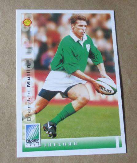 BRENDAN MULLIN  - IRELAND - 1995 RUGBY WORLD CUP SPORTS DECK CARD NR 178