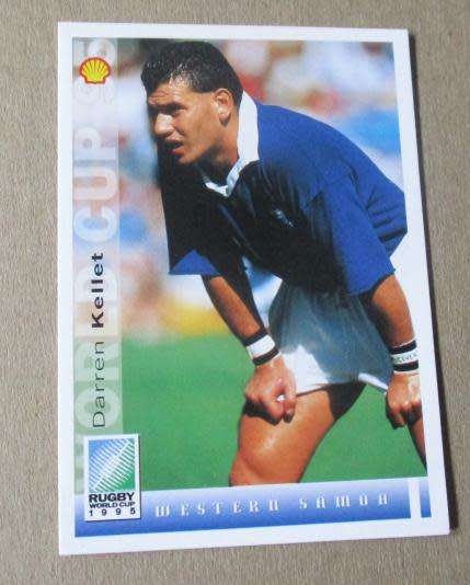DARREN KELLET    - WESTERN SAMOA - 1995 RUGBY WORLD CUP SPORTS DECK CARD NR 140