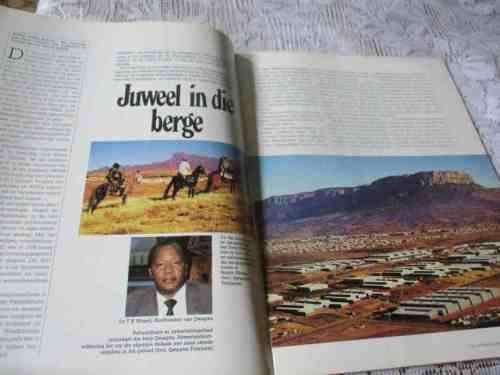 SA PANORAMA TYDSKRIF OKT 1989 ( PW BOTHA, QWAQWA, REITZ VRYSTAAT, PRETORIA DIERETUIN, TULBAGH, CERES