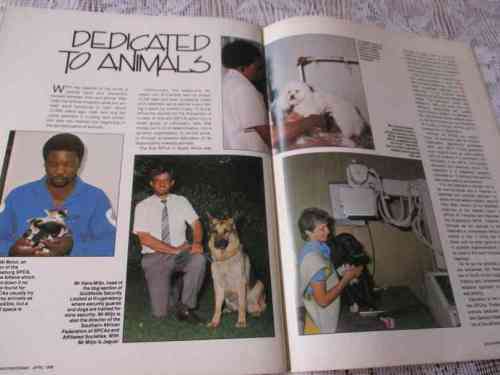 SA PANORAMA MAGAZINE APRIL 1988 ( SABS, GROOTE SCHUUR HOSPITAL, RICHARDS BAY, SPCA )