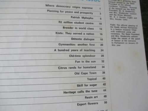 SA PANORAMA MAGAZINE APRIL 1976 ( PATRICK MPHEPHU, SIMMENTALER, OLD CAPE TOWN, KROONDAL, RESIN ART