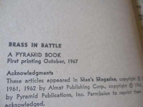 BRASS IN BATTLE - PAUL HIRSCH