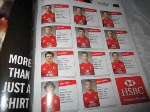 WESTERN PROVINCE VS BRITISH & IRISH LIONS 13 JUNE 2009 RUGBY MATCH PROGRAMME