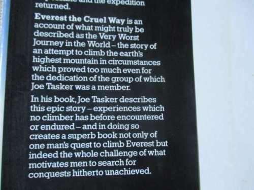 EVEREST THE CRUEL WAY - JOE TASKER