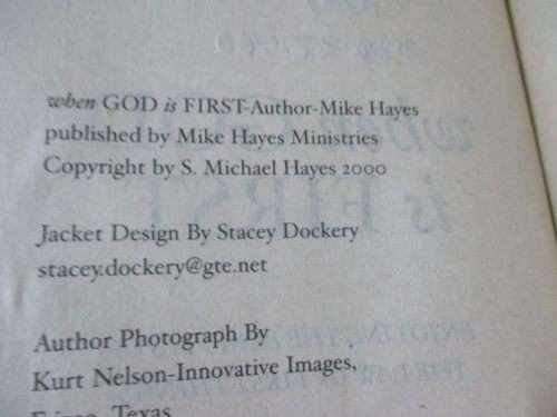 WHEN GOD IS FIRST - ENJOYING THE BENEFITS OF THE LAW OF FRIST THINGS - MIKE HAYES
