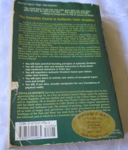 THE 21 LESSONS OF MERLYN - A STUDY IN DRUID MAGIC & LORE - DOUGLAS MONROE