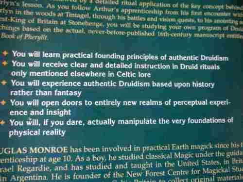 THE 21 LESSONS OF MERLYN - A STUDY IN DRUID MAGIC & LORE - DOUGLAS MONROE