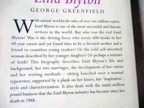 ENID BLYTON - GEORGE GREENFIELD - POCKET BIOGRAPHIES