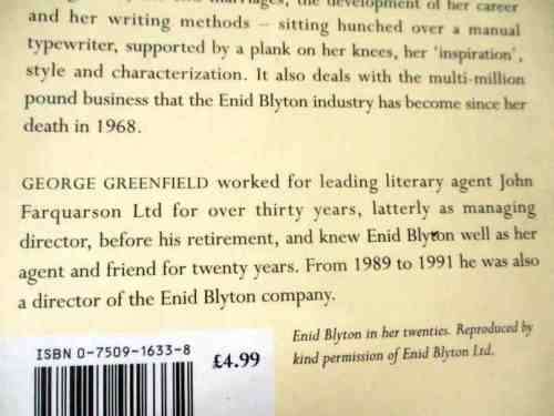 ENID BLYTON - GEORGE GREENFIELD - POCKET BIOGRAPHIES