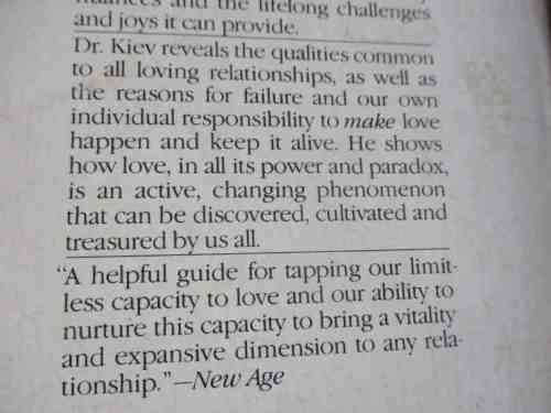 ACTIVE LOVING - AN INSPIRING NEW GUIDE TO LIBERATING OUR POWER TO LOVE - ARI KIEV M.D.