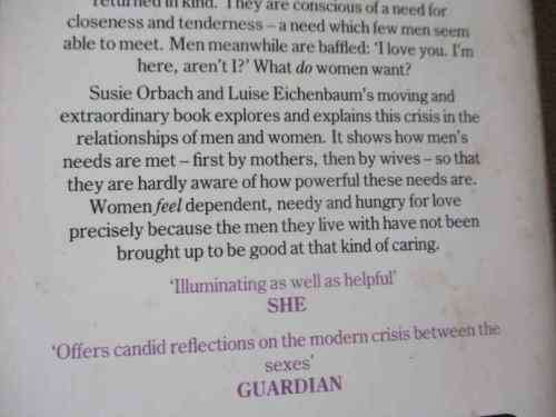 WHAT DO WOMEN WANT ? - LUISE EICHENBAUM AND SUSIE ORBACH