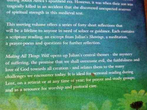 MAKING ALL THINGS WELL - FINDING SPIRITUAL STRENGTH WITH JULIAN OF NORWICH - ISOBEL DE GRUCHY
