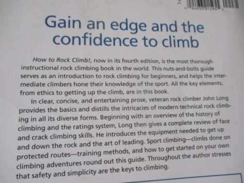 HOW TO ROCK CLIMB - JOHN LONG - FOURTH EDITION