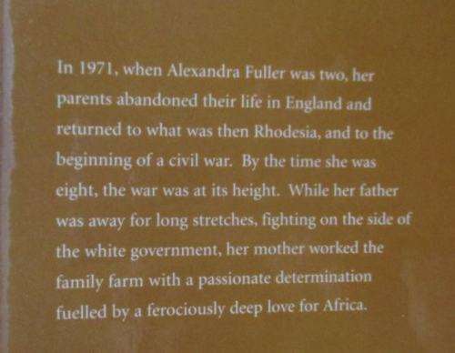 DON`T LET`S GO TO THE DOGS TONIGHT - ALEXANDRA FULLER