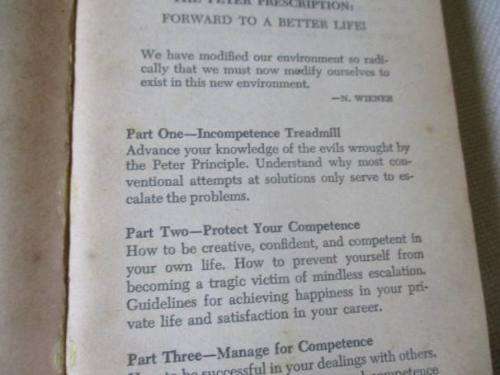 THE PETER PRESCRIPTION - HOW TO BE CREATIVE, CONFIDENT, & COMPETENT - Dr  LAURENCE J PETER