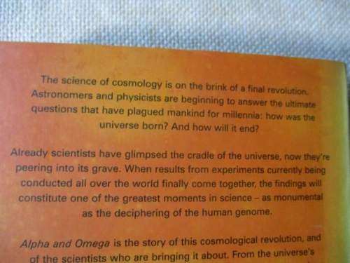 ALPHA AND OMEGA - THE SEARCH FOR THE BEGINNING AND THE END OF THE UNIVERSE - CHARLES SEIFE
