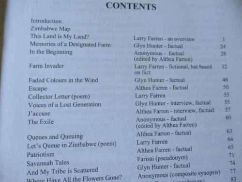 VOICES OF ZIMBABWE - THE PAIN - THE COURAGE - THE HOPE - GLYN HUNTER, LARRY FARREN, ALTHEA FARREN