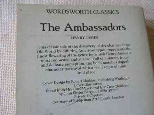 THE AMBASSADORS -  HENRY JAMES - WORDSWORTH CLASSICS