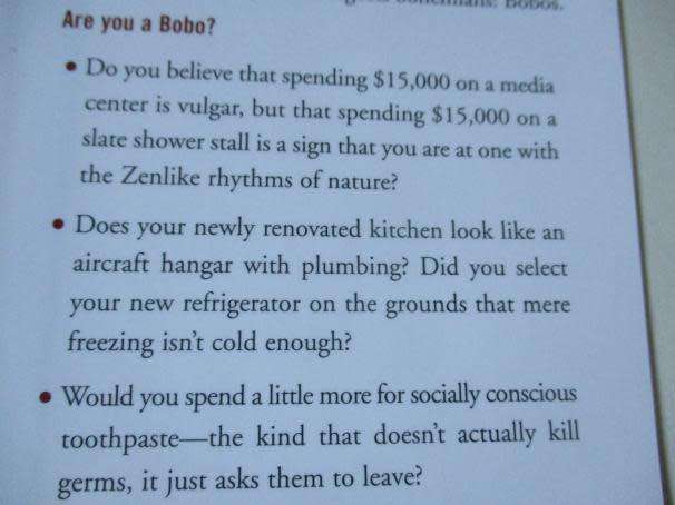 BOBOS IN PARADISE - THE NEW UPPER CLASS AND HOW THEY GOT THERE - DAVID BROOKS