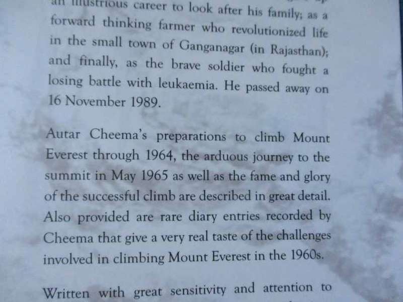 MORE THAN EVEREST - HE CONQUERED THE HEARTS OF MEN - THE EXTRAORDINARY LIFE OF AUTAR SINGH CHEEMA
