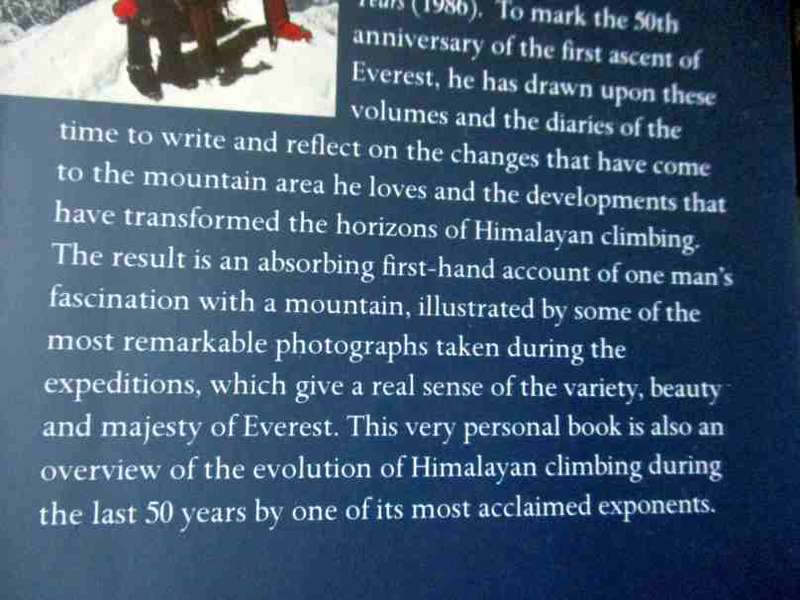 CHRIS BONINGTON`S EVEREST