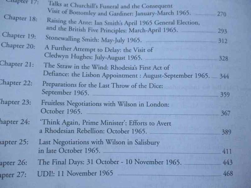 SO FAR AND NO FURTHER - RHODESIA`S BID FOR INDEPENDENCE DURING THE RETREAT FROM EMPIRE - JRT WOOD