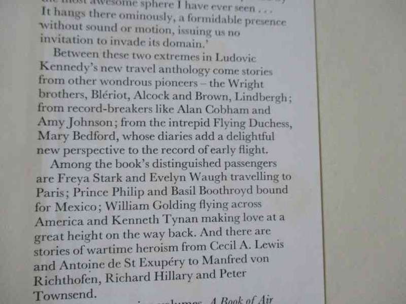 A BOOK OF AIR JOURNEYS - COMPILED BY LUDOVIC KENNEDY