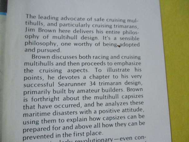 THE CASE FOR THE CRUISING TRIMARAN - JIM BROWN