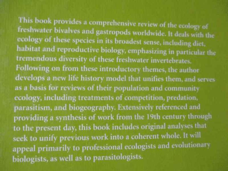 THE ECOLOGY OF FRESHWATER MOLLUSCS - ROBERT T DILLON JR
