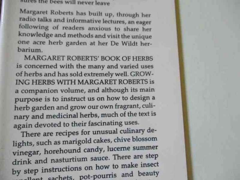 GROWING HERBS WITH MARGARET ROBERTS - A GUIDE TO GROWING HERBS IN SOUTH AFRICA