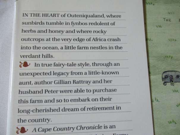 A CAPE COUNTRY CHRONICLE - GILLIAN RATTRAY