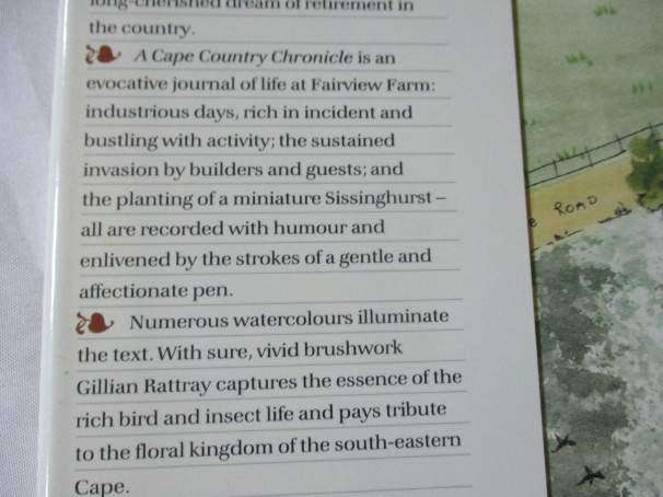 A CAPE COUNTRY CHRONICLE - GILLIAN RATTRAY