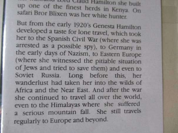 A STONE`S THROW - TRAVELS FROM AFRICA IN SIX DECADES - GENESTA HAMILTON