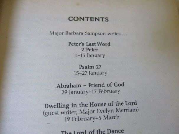 WORDS OF LIFE - THE BIBLE DAY BY DAY - EASTER EDITION JANUARY TO APRIL 2007