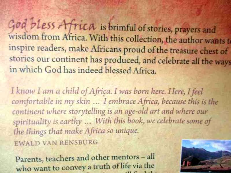 GOD BLESS AFRICA - EWALD VAN RENSBURG