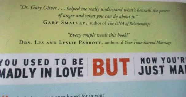 MAD ABOUT US - MOVING FROM ANGER TO INTIMACY WITH YOUR SPOUSE - GARY J OLIVER Ph.D.