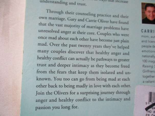 MAD ABOUT US - MOVING FROM ANGER TO INTIMACY WITH YOUR SPOUSE - GARY J OLIVER Ph.D.
