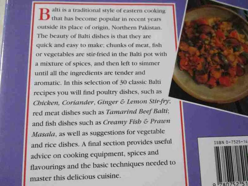 BALTI COOKING - JENNIE BERRESFORD - COOKING FOR TODAY - STEP-BY-STEP