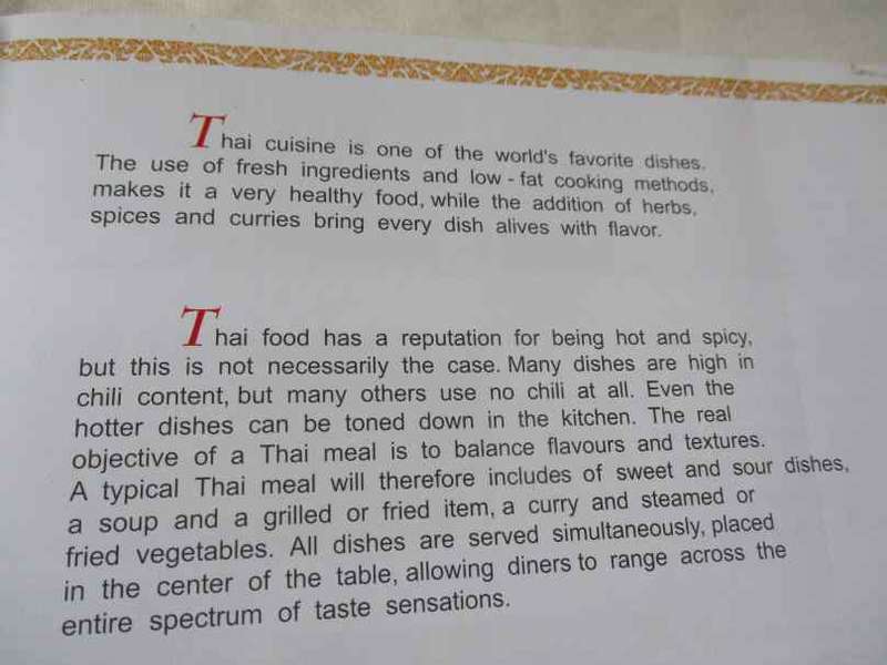 SUREE THAI CUISINE - THE FOOD OF THAILAND
