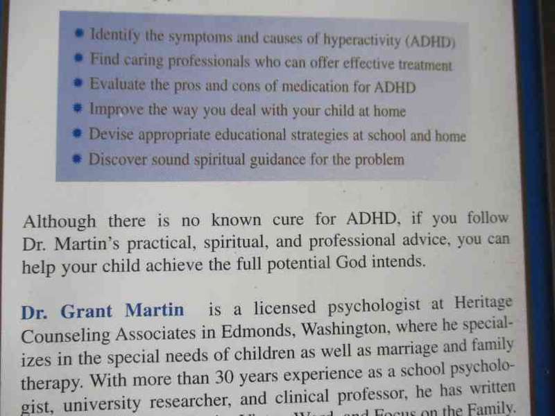 THE ATTENTION DEFICIT CHILD - DR GRANT MARTIN