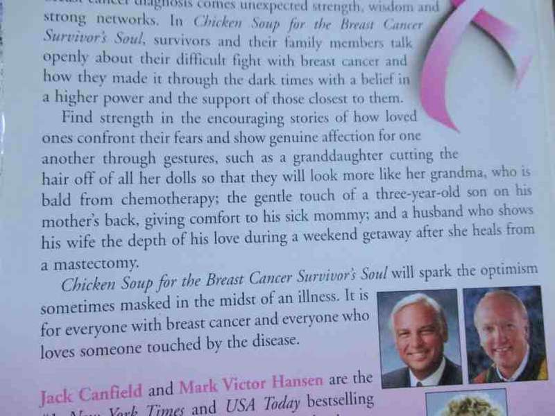 CHICKEN SOUP FOR THE BREAST CANCER SURVIVOR`S SOUL - JACK CANFIELD