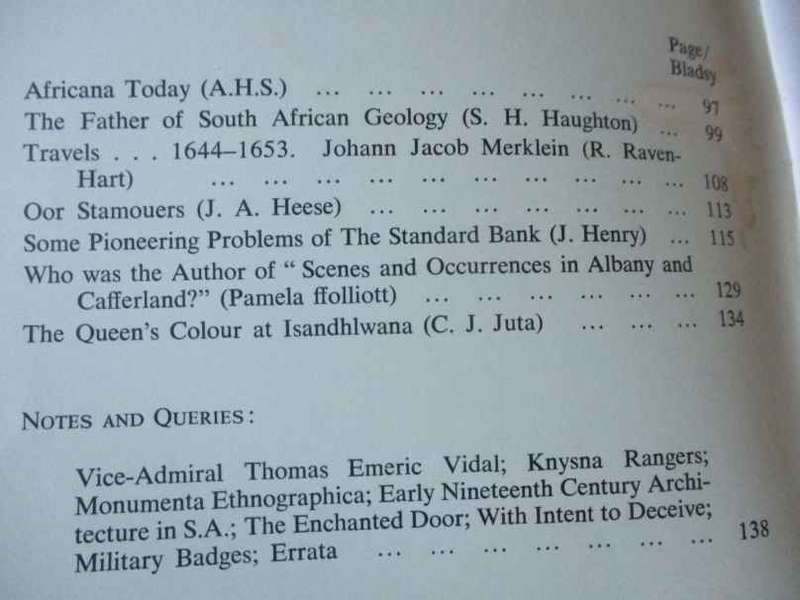 AFRICANA AANTEKENINGE EN NUUS / AFRICANA NOTES AND NEWS SEPTEMBER 1964