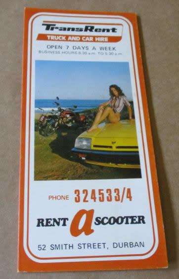 OLD TRANSRENT TRUCK AND CAR HIRE ( 52 SMITH STREET DURBAN ) - BROCHURE