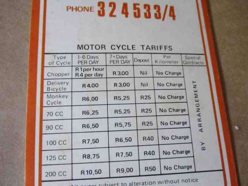 OLD TRANSRENT TRUCK AND CAR HIRE ( 52 SMITH STREET DURBAN ) - BROCHURE