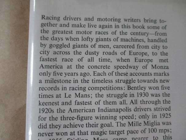 FIRST AND FASTEST - A COLLECTION OF THE WORLD`S GREATEST MOTOR RACES - RICHARD HOUGH