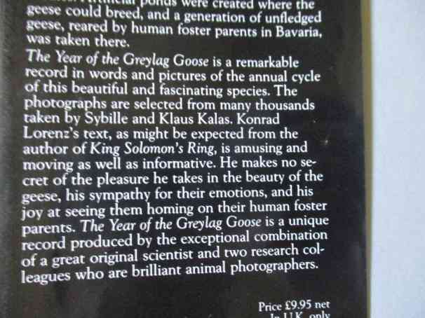 THE YEAR OF THE GREYLAG GOOSE - KONRAD LORENZ