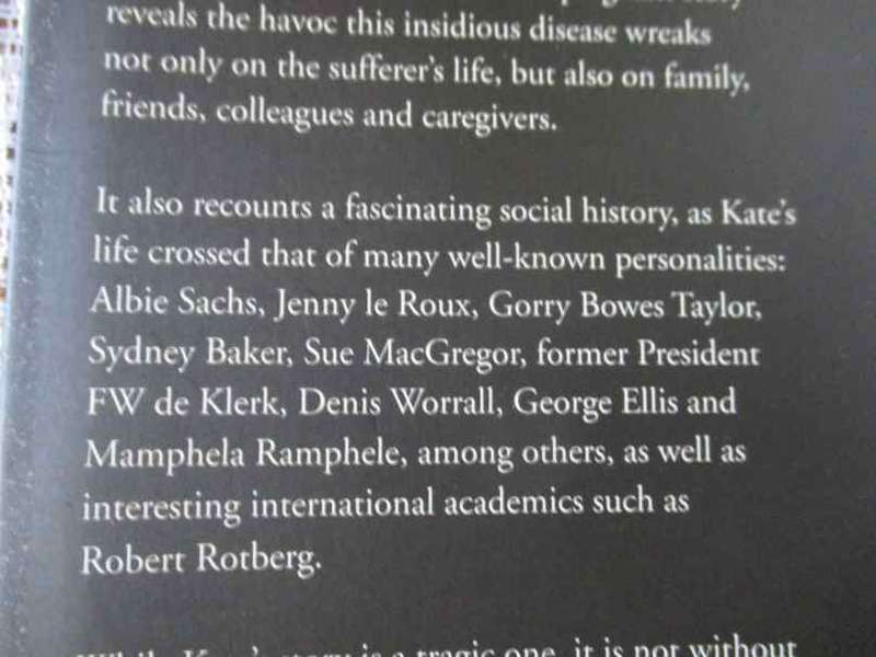 SOMETHING ON MY MIND - KATE JOWELL - A BATTLE WITH ALZHEIMER`S BY  SHARON SOROUR-MORRIS