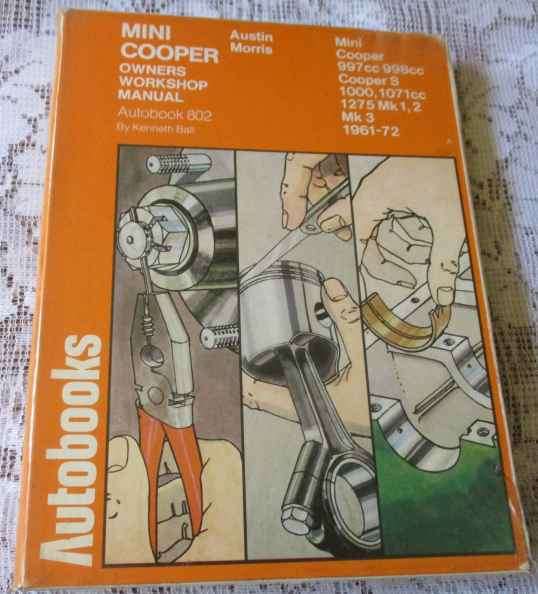 MINI COOPER WORKSHOP MANUAL