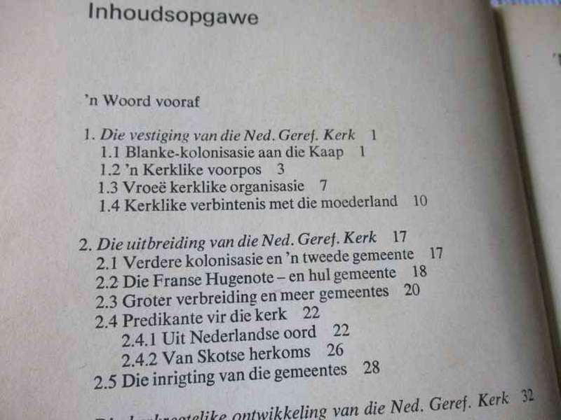 DIE NEDERDUITSE GEREFORMEERDE KERK 1652 - 1824 - DEEL EEN - PROF P.B. VAN DER WATT